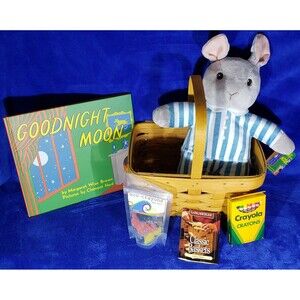 97 Longaberger Spring Bskt + Goodnight Moon Book & Bunny by Margaret Wise Brown